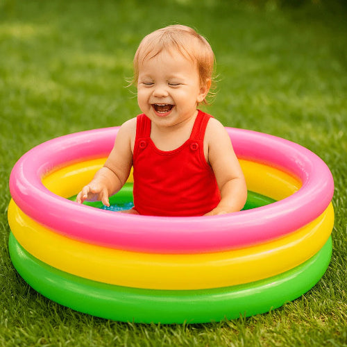 Rainbow 5FT Swimming Pool for Kids – Inflatable Outdoor Pool - Chotu Toys
