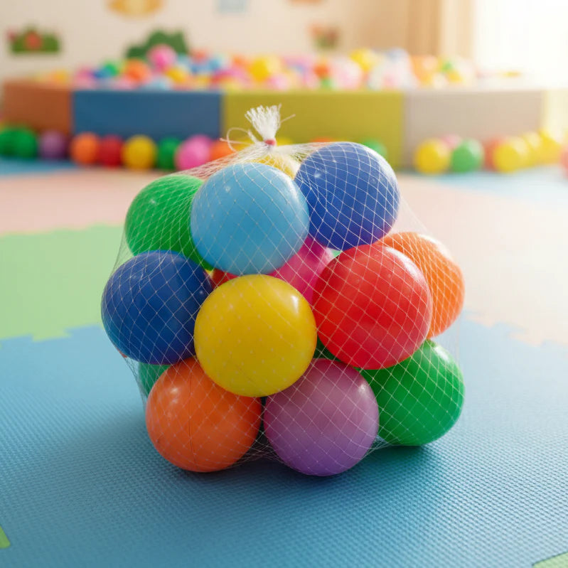 Rainbow balls for indoor outdoor kids play