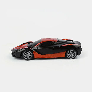 Rechargeable RC sports car toy with LED effects for kids racing play