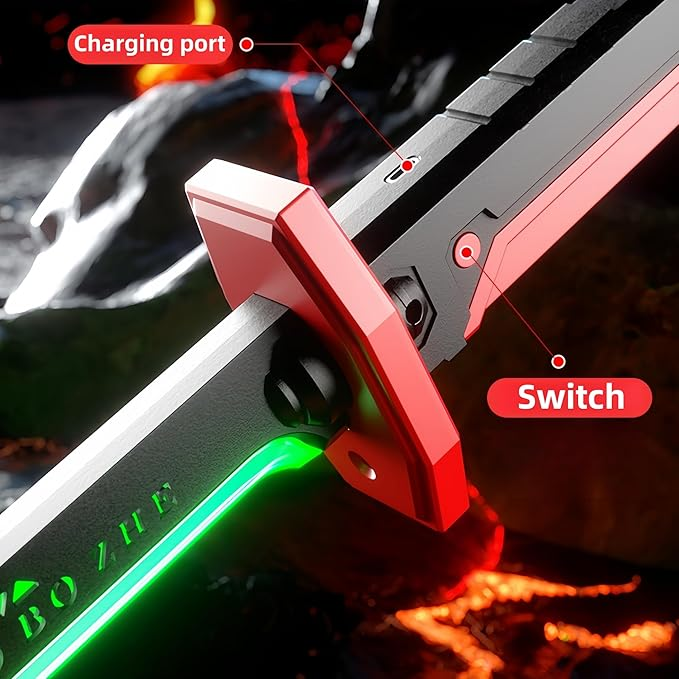 Rechargeable action sword for role play