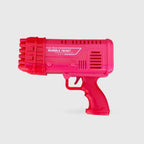 Rechargeable bazooka bubble gun producing bubble clouds