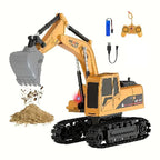 Rechargeable remote control excavator machine toy for kids