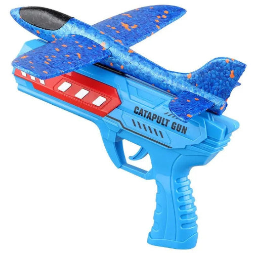 Soft foam glider plane launcher toy for kids
