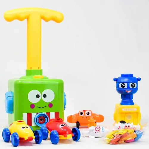 Toddler racing car toy balloon powered