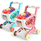 Toy shopping trolley for children with accessories