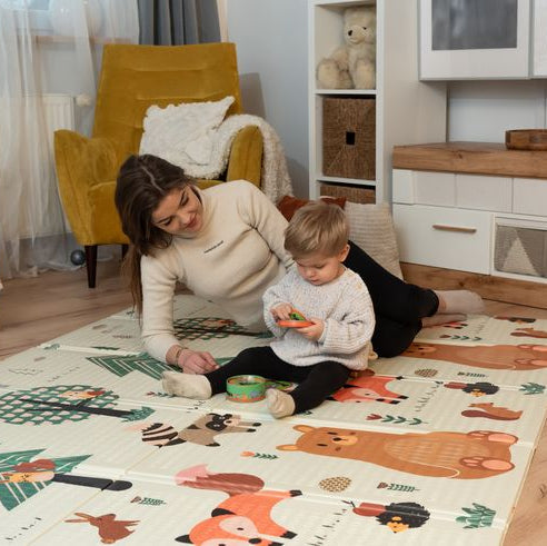 Waterproof reversible play mat for kids