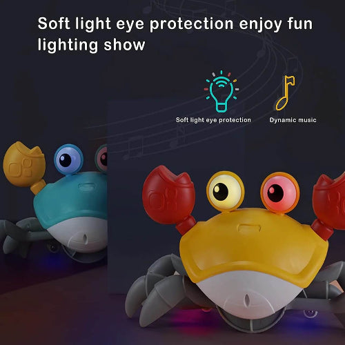 screen free baby toy crab