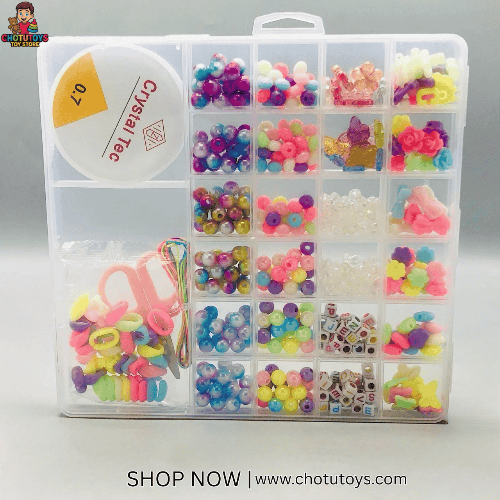 Premium colorful beads bracelet DIY kit for kids Pakistan