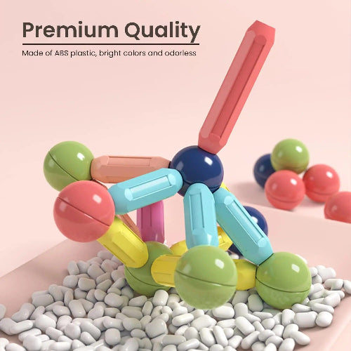 colorful magnetic blocks set for children