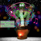 Funny dancing cactus toy with music and lights rechargeable