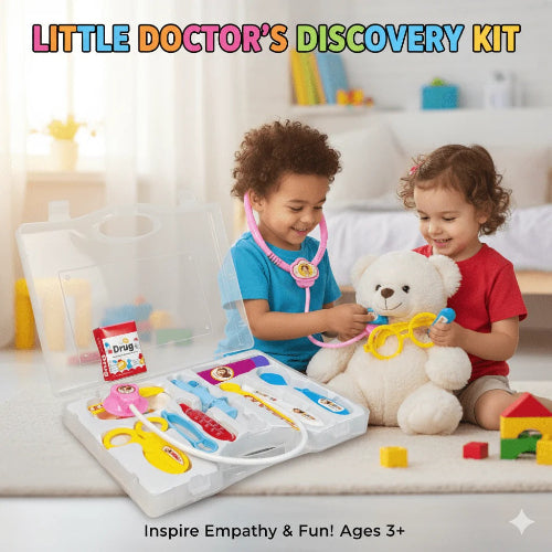 doctor set toy for kids with medical tray