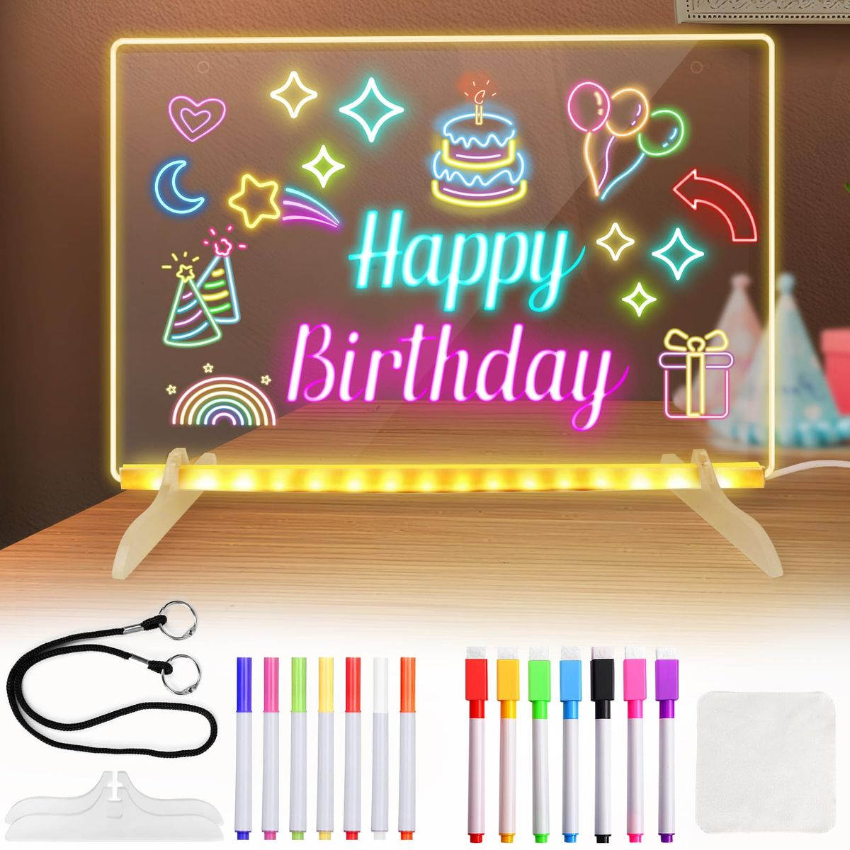 kids LED drawing tablet with night light function- Chotu Toys