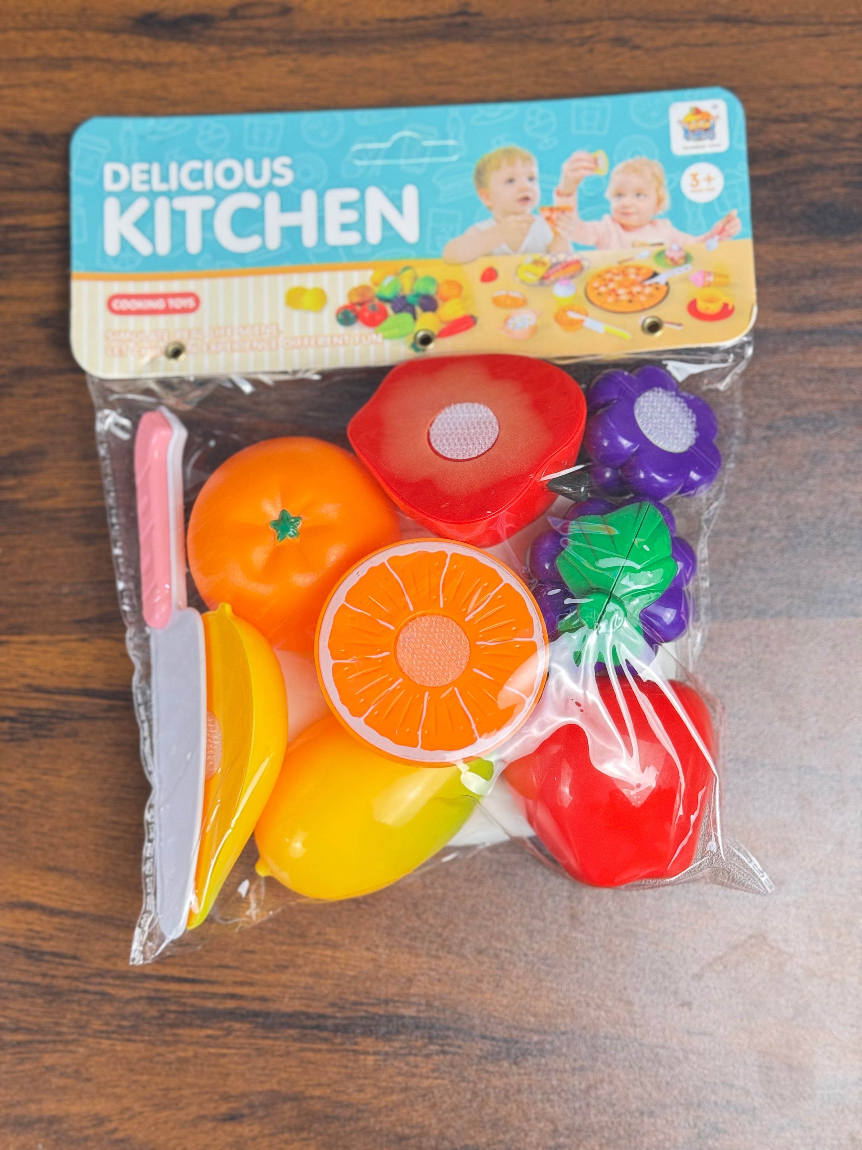kids brain development toy food cutting set