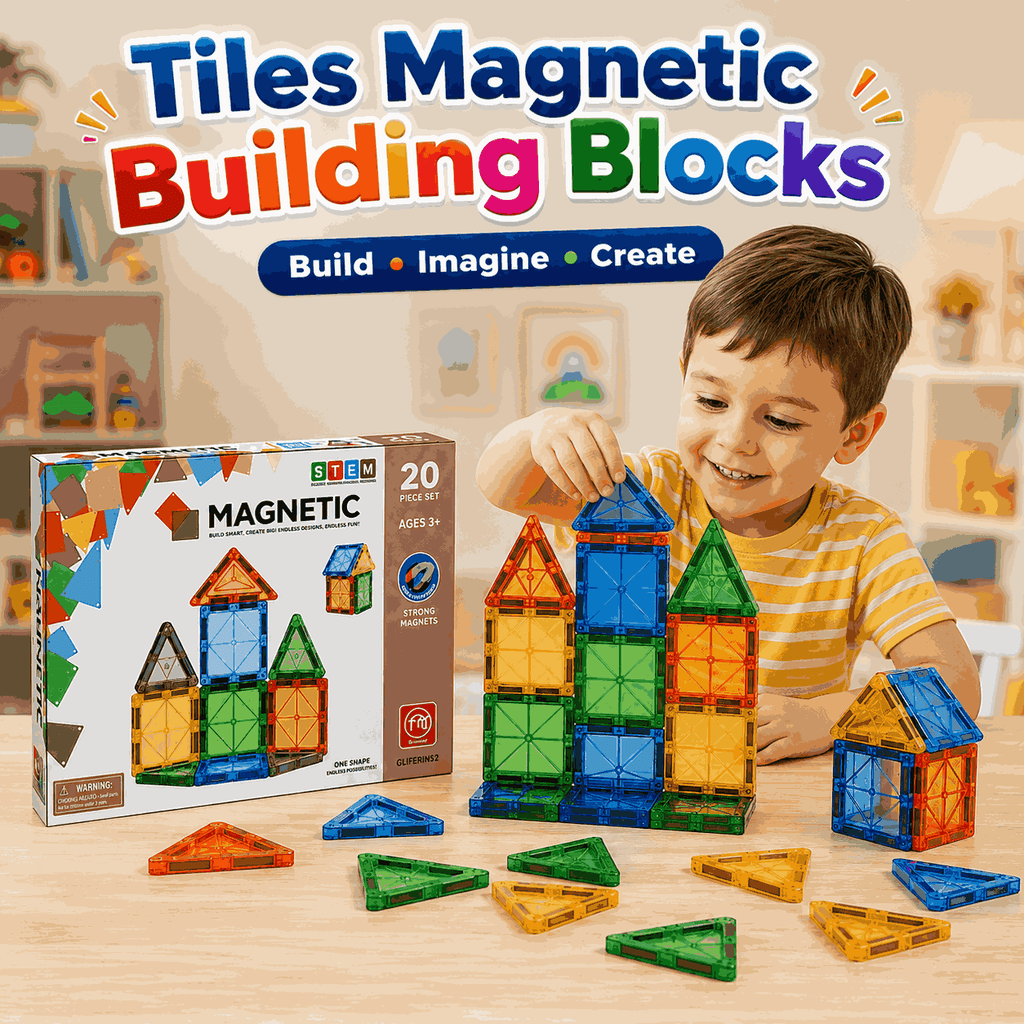 Magnetic building tiles for kids in Pakistan