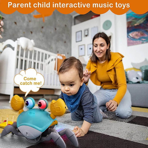 musical crawling crab toy for babies