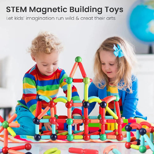 safe magnetic bar blocks toy for kids