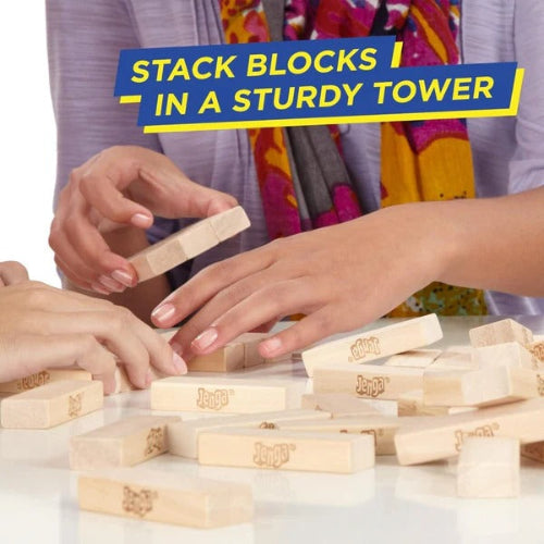 wooden jenga tower game